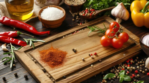 close up herbs and spices